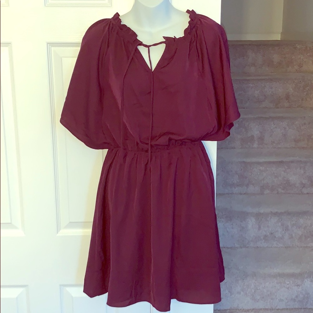 Short sleeve flirty dress.